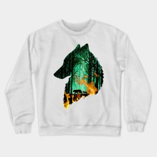 Wolf Pack In The Wild for wolf lovers Crewneck Sweatshirt